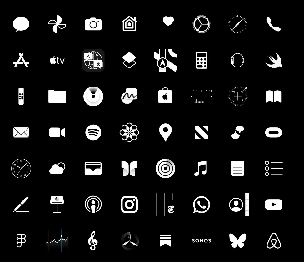 iOS Midnight Icons